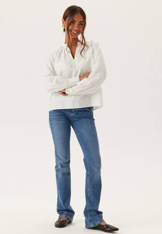 Vmfanni Ls V-neck Top