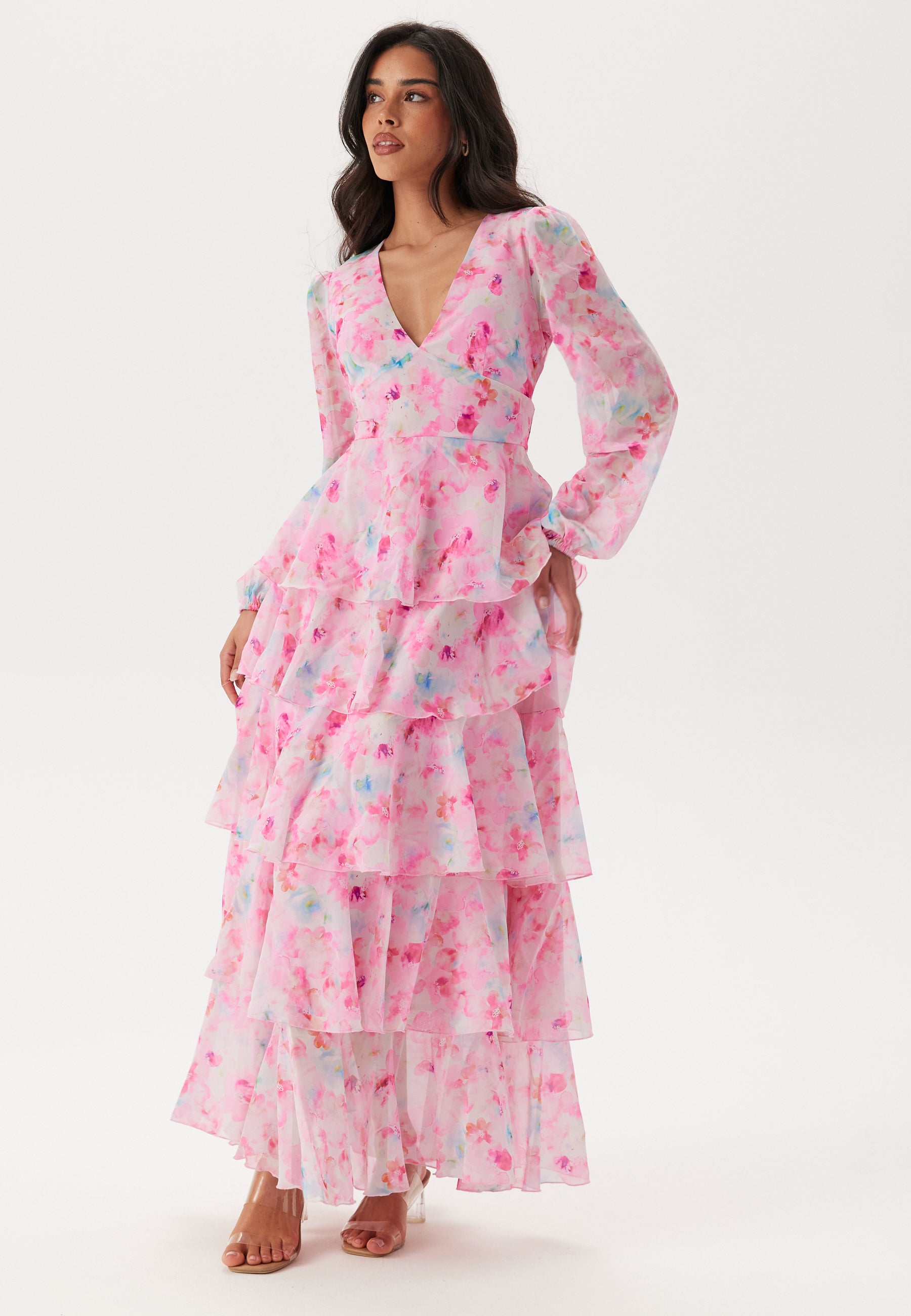 felicia ruffle maxi dress vero moda Buy Vero Moda VMFELICIA SL RUFFLE MAXI DRESS - Samba