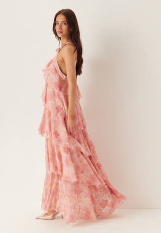 Vmfelicia Sl Ruffle Maxi Dress
