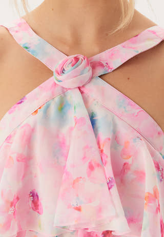 Vmfelicia Sl Ruffle Maxi Dress