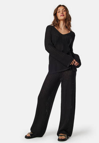 Vmiberia Ls V-neck Long Knit B