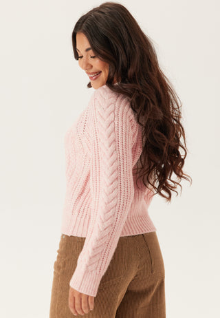 Vmjada Ls O-neck Cable Pullover