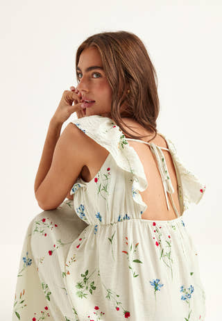 Vmjosie Sl Ankle Frill Dress