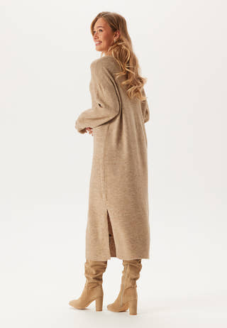 Vmjupiter Ls V-neck Calf Dress