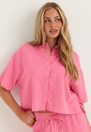 Vmlinn 2/4 SHORT SHIRT WVN NOOS