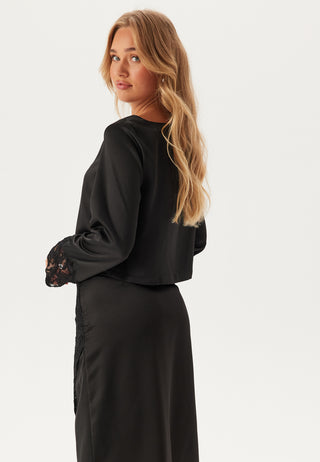 Vmmerle Lace Ls Boat Neck Top