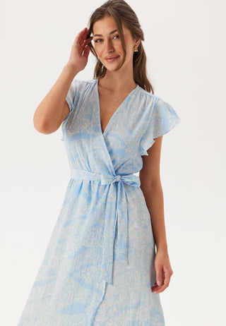 Vmpage S/L Long Wrap Dress