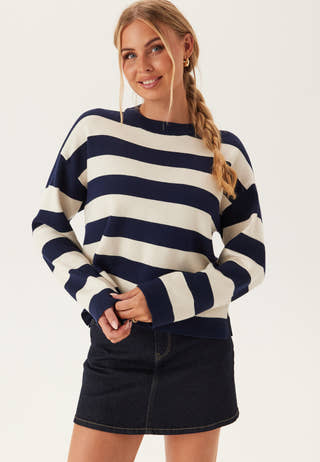 Vmsilje Ls O-neck Boxy Pullove