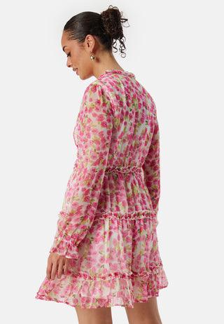 Vmsmilla LS frill short dress