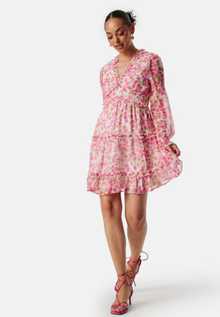 Vmsmilla LS frill short dress