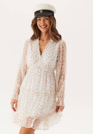 Vmsmilla LS frill short dress