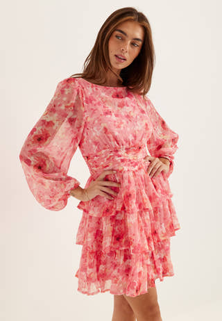 Vmsmilla Ls Short Layer Dress