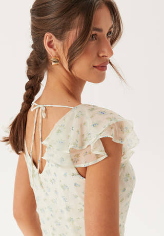 Vmsmilla S/L ANKLE FRILL DRESS