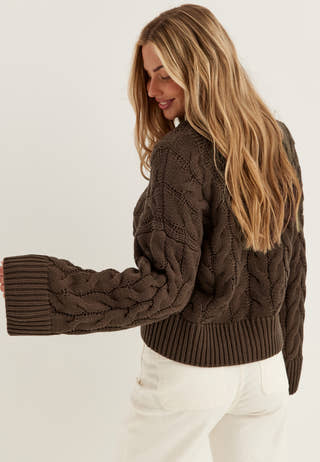 Vmsvea Thea Ls O-neck Cable Cardigan