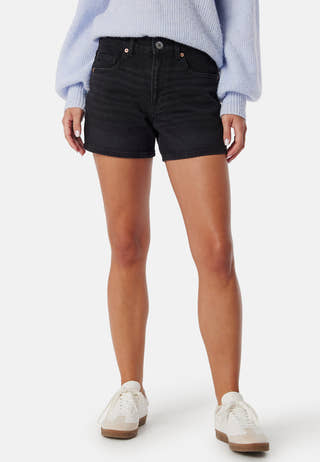 Vmtess mid rise short denim shorts