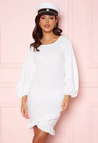 Aniara L/S Boatneck Dress