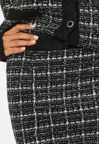 Audrey Check Knit Skirt