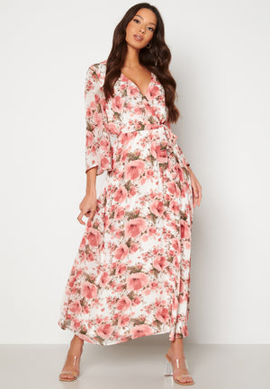 Clarette V-Neck 3/4 Ankle Dress