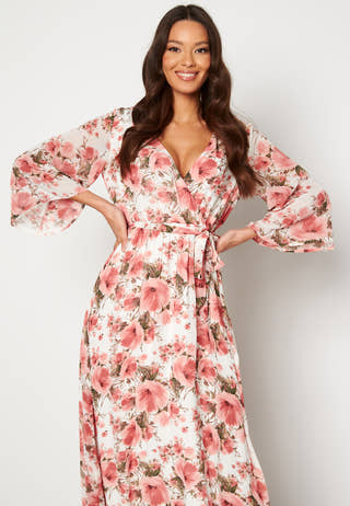 Clarette V-Neck 3/4 Ankle Dress