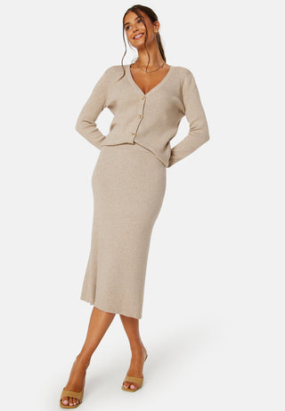 Vicomfy A-Line Knit Skirt