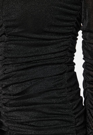 Dafni Glitter Mesh Dress