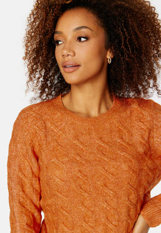 Ella L/S Cable Knit Top