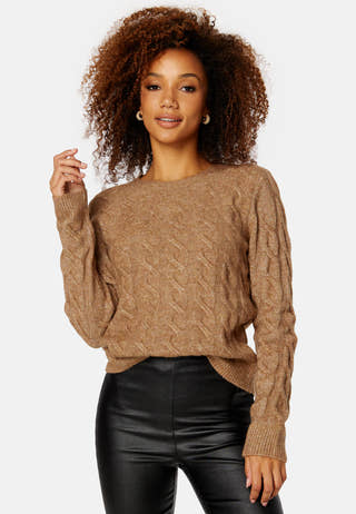 Ella L/S Cable Knit Top