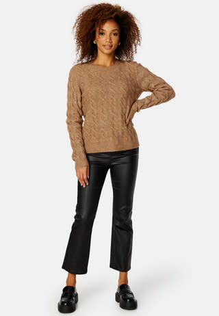 Ella L/S Cable Knit Top