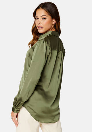 Ellette Satin L/S Shirt