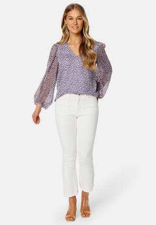 Falia Dotta V-Neck L/S Top