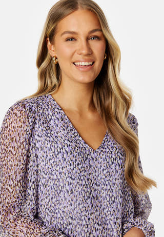 Falia Dotta V-Neck L/S Top