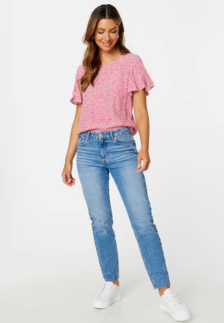 Fini Flounce S/S Top