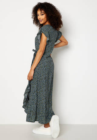 Fini Wrap S/S Long Dress