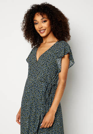 Fini Wrap S/S Long Dress