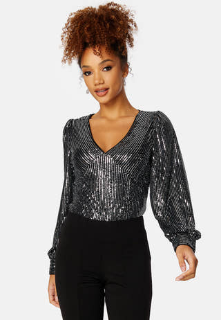Funkla L/S Sequin Top