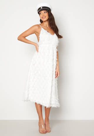 Gisele S/L Deep Back Midi Dress
