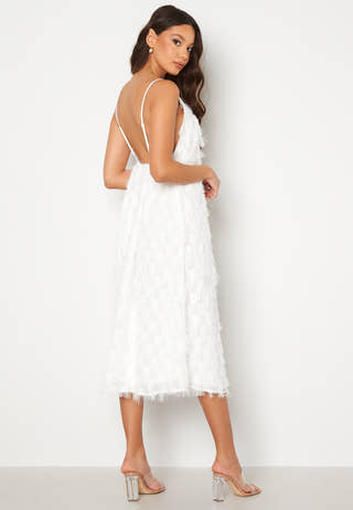 Gisele S/L Deep Back Midi Dress