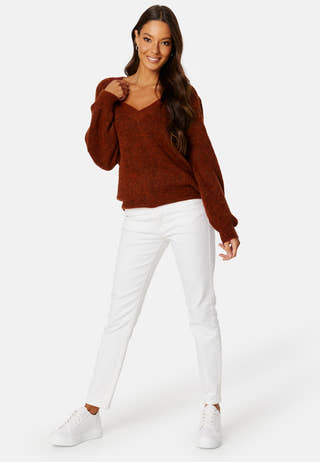 Jamina Rev V-Neck L/S Knit Top