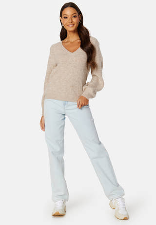 Jamina Rev V-Neck L/S Knit Top