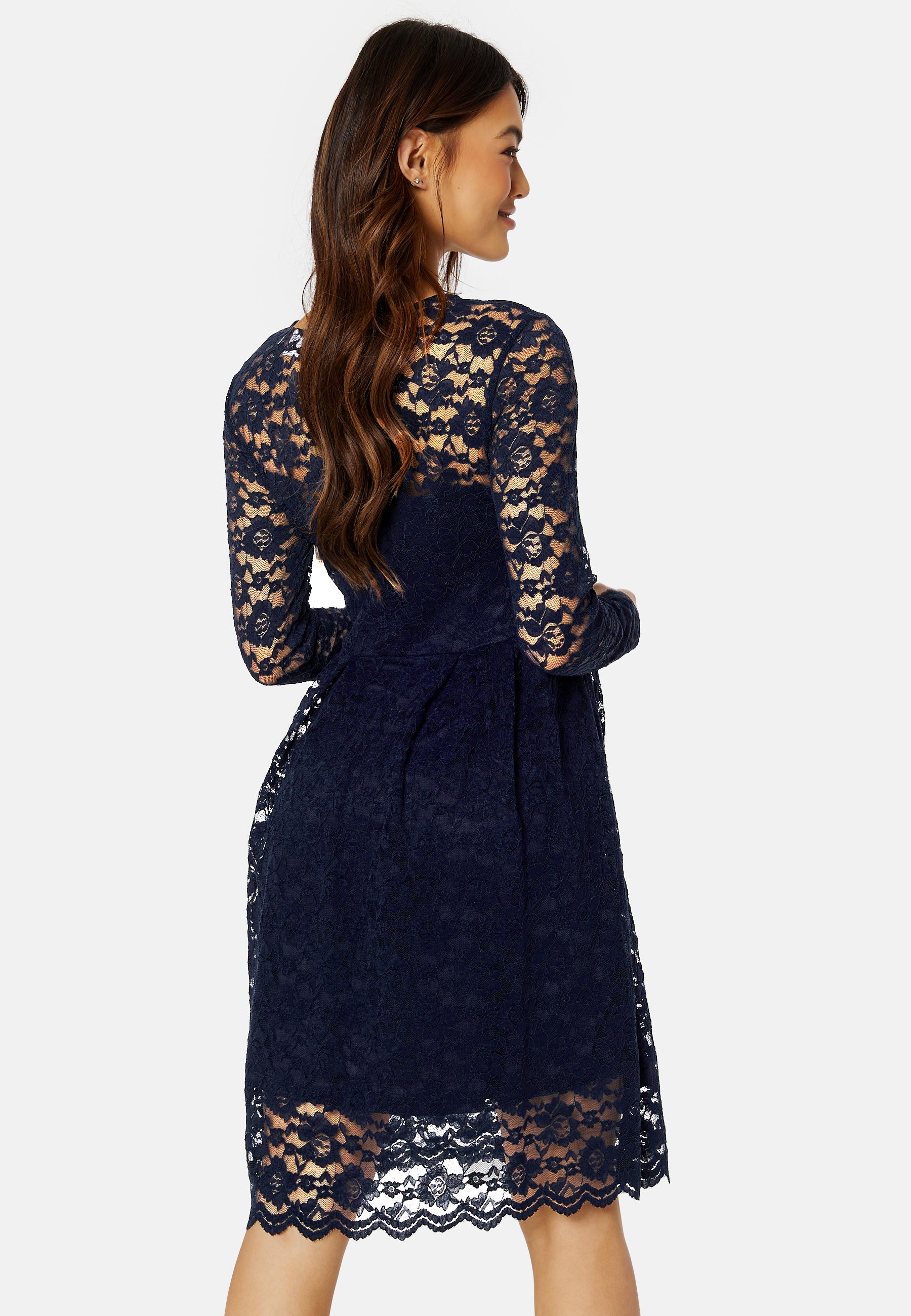 Vila  Kalila L/S Lace Dress  campaign-outlet  Blue
