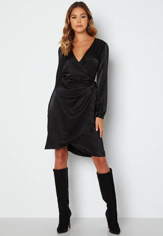 Kalli Satin L/S Dress