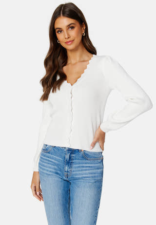 Lalana Rev L/S Knit Cardigan