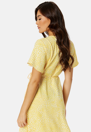 Vilovie S/S Wrap Midi Dress