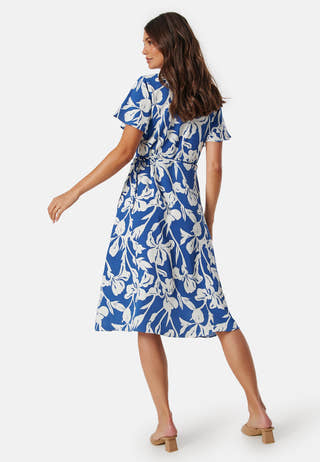 Vilovie S/S Wrap Midi Dress