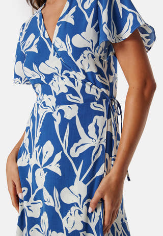 Vilovie S/S Wrap Midi Dress