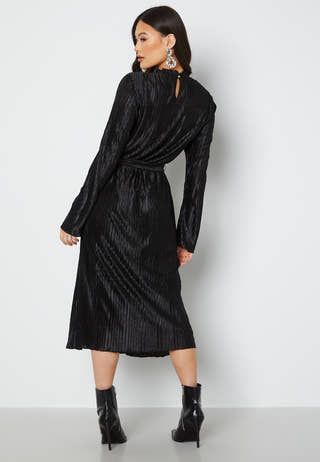 Mari High-Neck Midi Dress