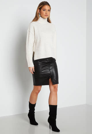 Melia High Neck L/S Knit