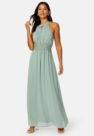 Milina Halterneck Maxi Dress