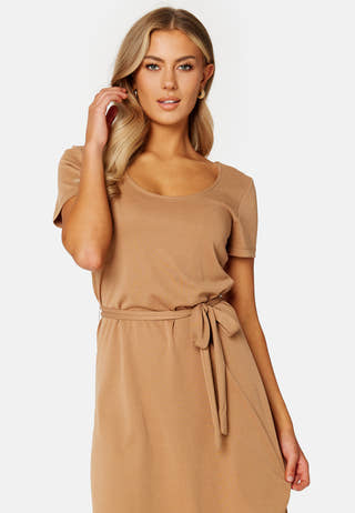 Modali U-Neck S/S Midi Dress