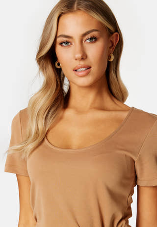 Modali U-Neck S/S Midi Dress
